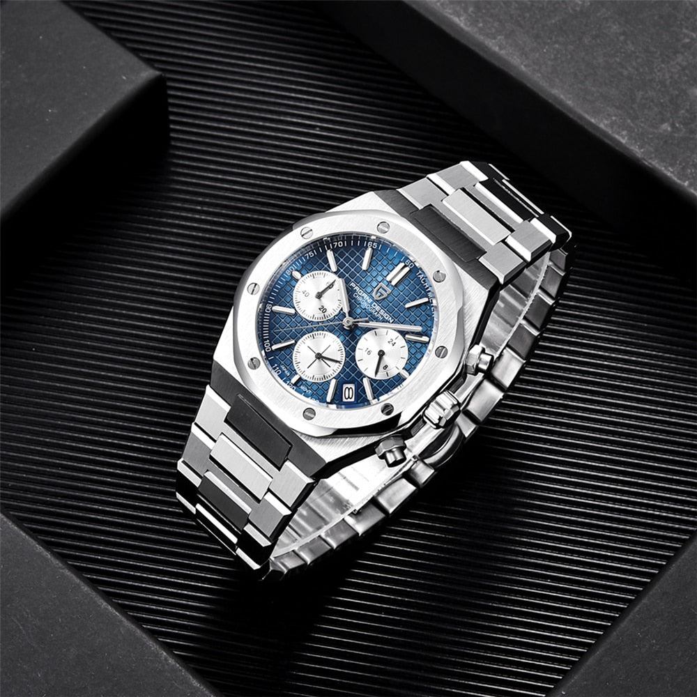 2023 neue PAGANI Design männer Sport Quarz Uhren Top Marke Sapphire Edelstahl 200m Wasserdicht Chronograph Reloj Hombre horloges