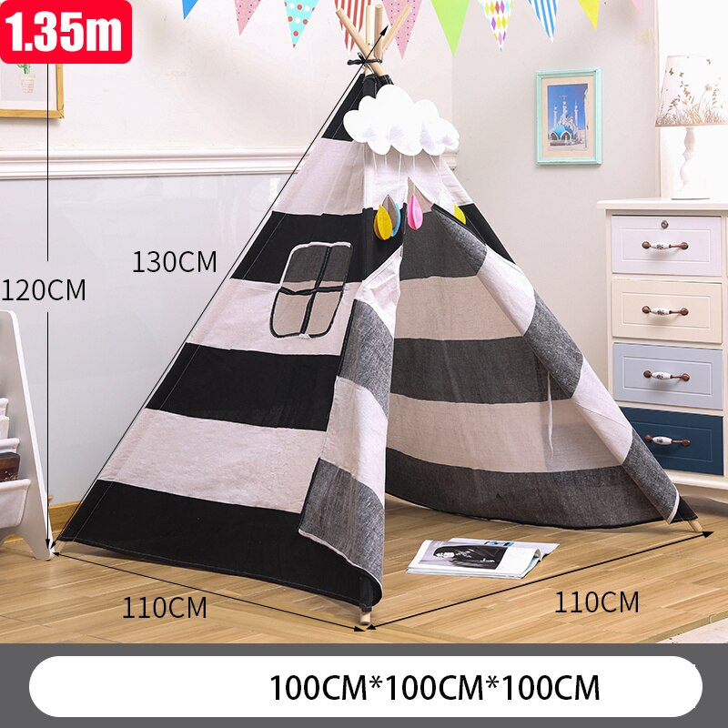 Kinderzelt Wigwam für Kinder Haus für Kinder Campingzelt Spielhaus für Kinder Kinderspielzelte Indoor-Kinderzelt