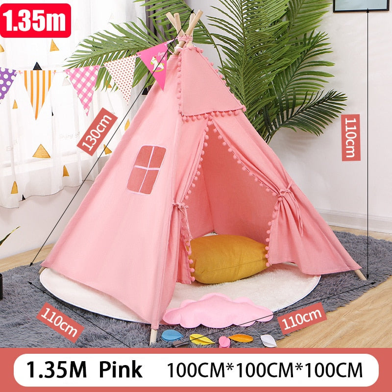 Kinderzelt Wigwam für Kinder Haus für Kinder Campingzelt Spielhaus für Kinder Kinderspielzelte Indoor-Kinderzelt