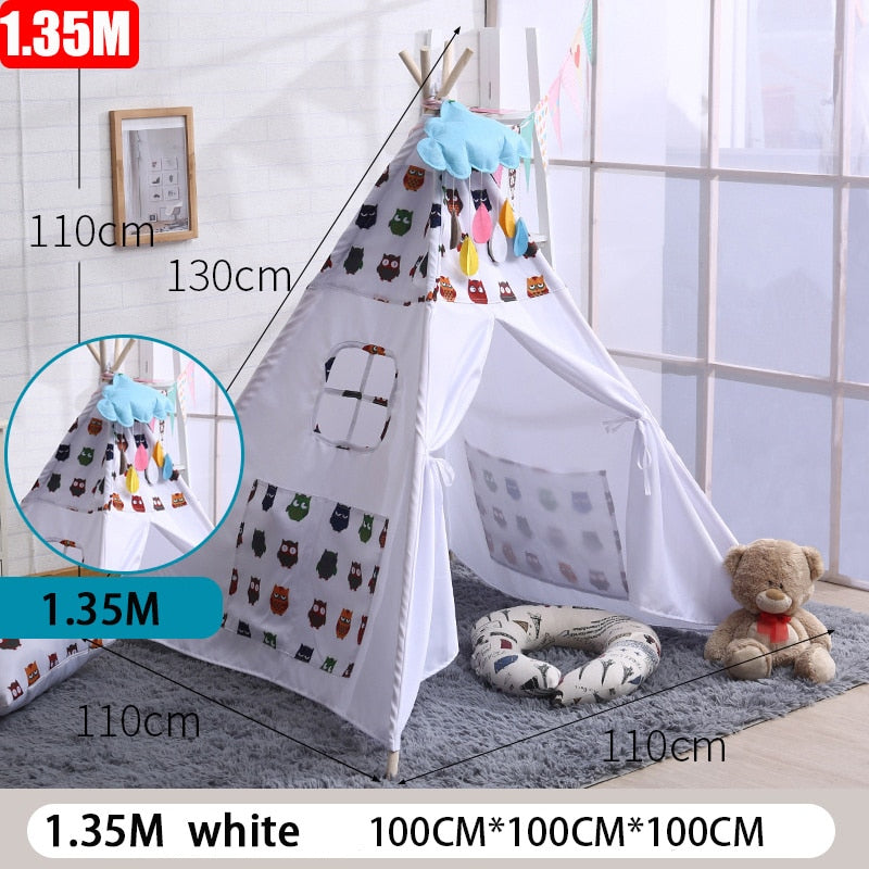 Kinderzelt Wigwam für Kinder Haus für Kinder Campingzelt Spielhaus für Kinder Kinderspielzelte Indoor-Kinderzelt