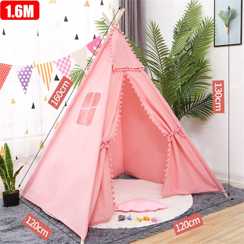 Kinderzelt Wigwam für Kinder Haus für Kinder Campingzelt Spielhaus für Kinder Kinderspielzelte Indoor-Kinderzelt