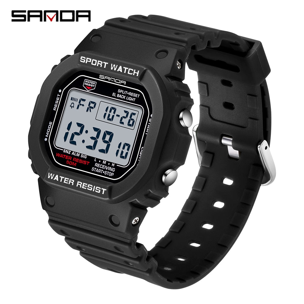 SANDA Sports Watch Men Top Brand Luxury Famous LED Digital Watches Male Clocks Men's Watch Relojes Deportivos Herren Uhren