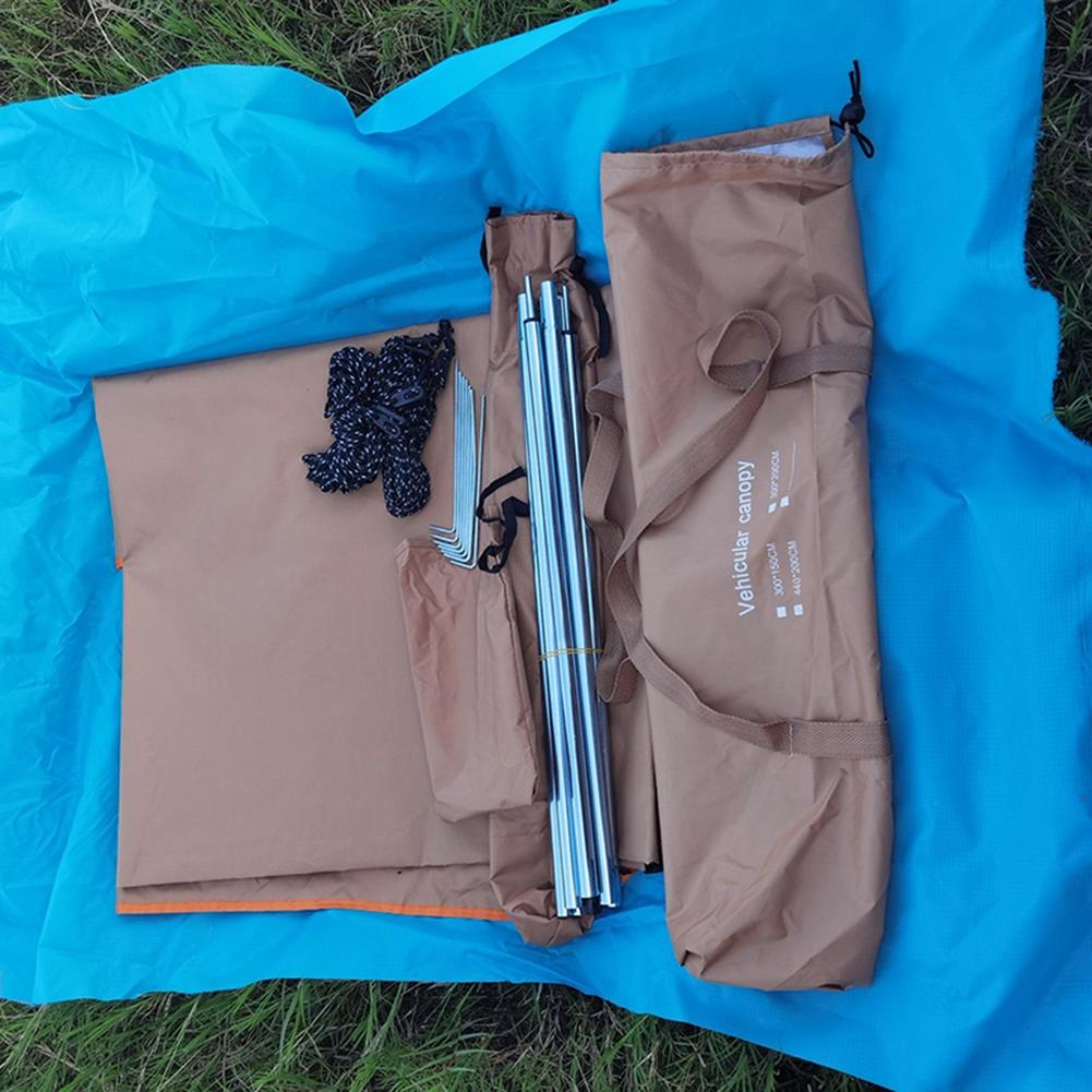 Auto Shelter Schatten Camping Seite Auto Dach Top Zelt Markise Wasserdicht UV Tragbare Camping Zelt Automobil Dach Regen Baldachin