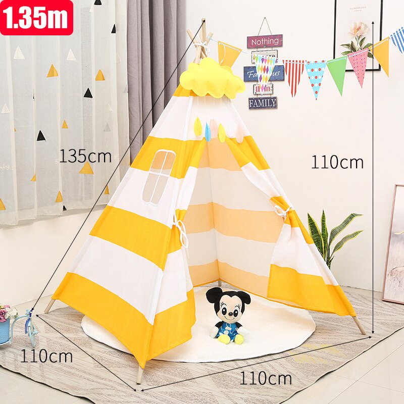 Kinderzelt Wigwam für Kinder Haus für Kinder Campingzelt Spielhaus für Kinder Kinderspielzelte Indoor-Kinderzelt