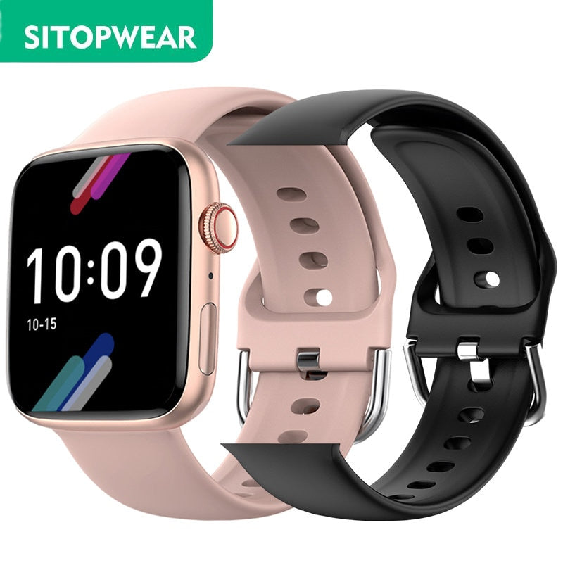 SitopWear Smart Watch 2023, kabelloses Laden, Smartwatch, Bluetooth, Anrufe, Uhren für Männer und Frauen, Fitness-Armband, individuelles Zifferblatt