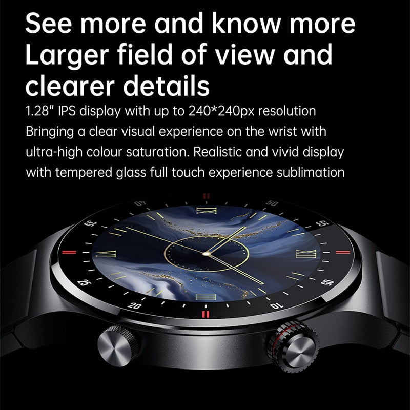 2022 New Bluetooth Call Smart Watch Men Sports Fitness Tracker Waterproof Smartwatch Large HD screen for huawei Xiaomi phone+box