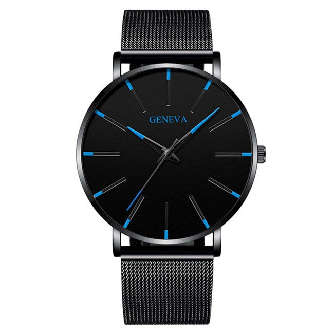 Reloj hombre 2022 Uhr Manner Minimalistischen Ultra Dunne Uhren manner Mode Edelstahl Mesh Gurtel Quarzuhr relogio masculino