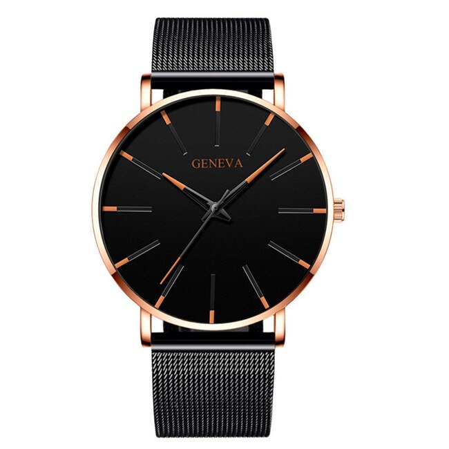 Reloj hombre 2022 Uhr Manner Minimalistischen Ultra Dunne Uhren manner Mode Edelstahl Mesh Gurtel Quarzuhr relogio masculino