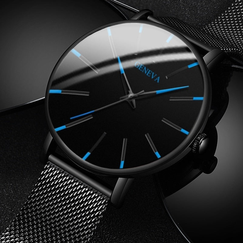 Reloj hombre 2022 Uhr Manner Minimalistischen Ultra Dunne Uhren manner Mode Edelstahl Mesh Gurtel Quarzuhr relogio masculino