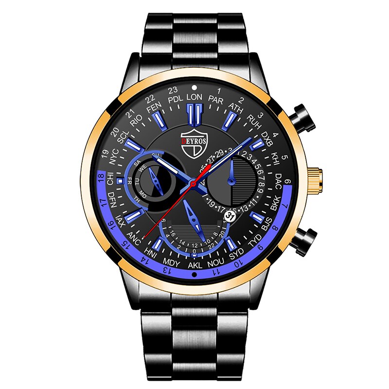 uhren herren 2022 mode Herren Uhren Luxus Edelstahl Quarz Armbanduhr Kalender Männer Sport Casual Silber Armband Leucht Uhr