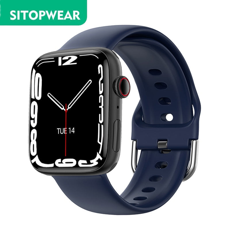 SitopWear Smart Watch 2023, kabelloses Laden, Smartwatch, Bluetooth, Anrufe, Uhren für Männer und Frauen, Fitness-Armband, individuelles Zifferblatt