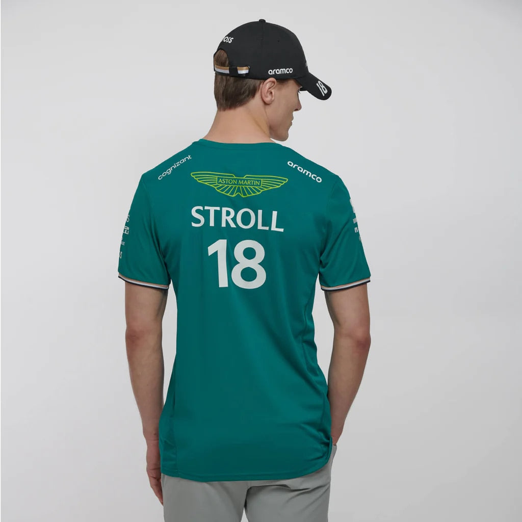 T-Shirts des Aston Martin F1-Teams 2023, des spanischen Rennfahrers Fernando Alonso 14 und STROLL 18, übergroße T-Shirts im heißen Sale
