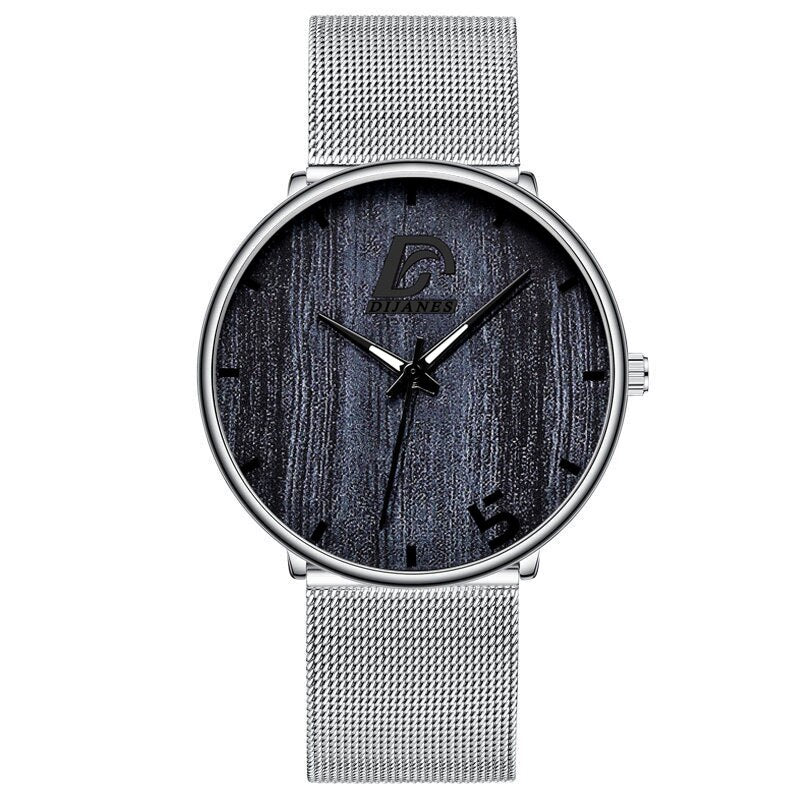 Reloj hombre Mens Fashion Ultra Dünne Minimalistischen Uhren Männer Business Edelstahl Mesh Gürtel Quarzuhr relogio masculino