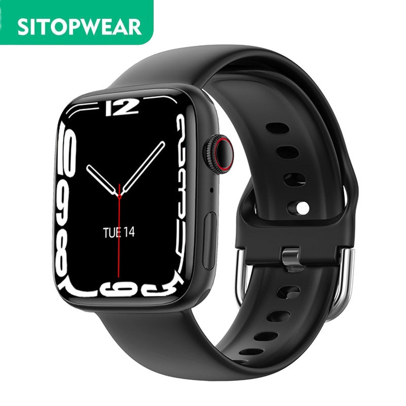 SitopWear Smart Watch 2023, kabelloses Laden, Smartwatch, Bluetooth, Anrufe, Uhren für Männer und Frauen, Fitness-Armband, individuelles Zifferblatt