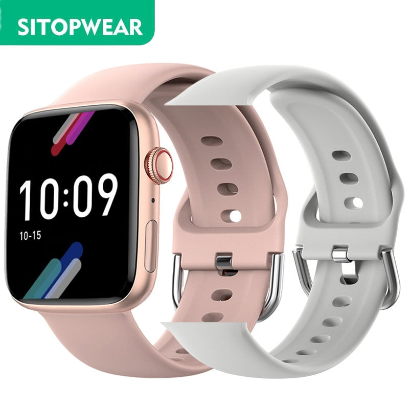 SitopWear Smart Watch 2023, kabelloses Laden, Smartwatch, Bluetooth, Anrufe, Uhren für Männer und Frauen, Fitness-Armband, individuelles Zifferblatt