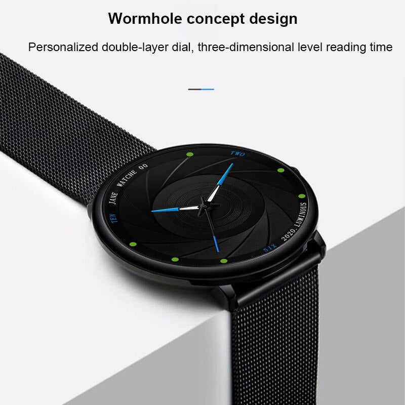 2022 New minimalistischen Mens Fashion Uhren Ultra Dünne Edelstahl Mesh Gürtel Quarz Armbanduhr Männer Business Uhr Montre Homme