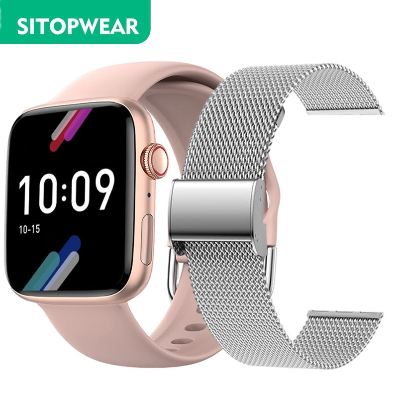 SitopWear Smart Watch 2023, kabelloses Laden, Smartwatch, Bluetooth, Anrufe, Uhren für Männer und Frauen, Fitness-Armband, individuelles Zifferblatt