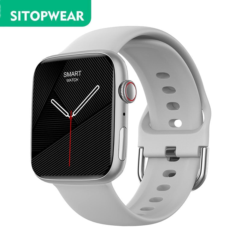 SitopWear Smart Watch 2023, kabelloses Laden, Smartwatch, Bluetooth, Anrufe, Uhren für Männer und Frauen, Fitness-Armband, individuelles Zifferblatt