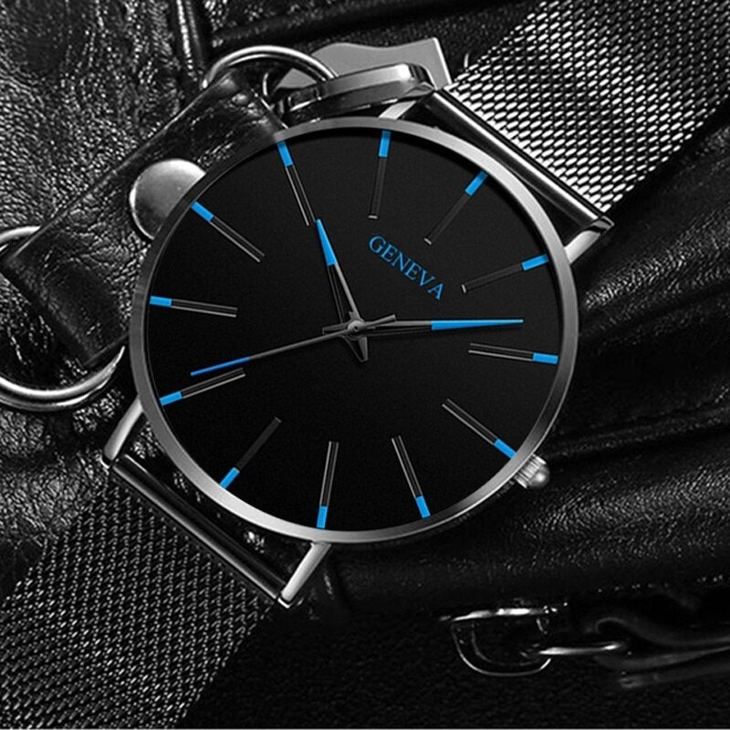 Reloj hombre 2022 Uhr Manner Minimalistischen Ultra Dunne Uhren manner Mode Edelstahl Mesh Gurtel Quarzuhr relogio masculino