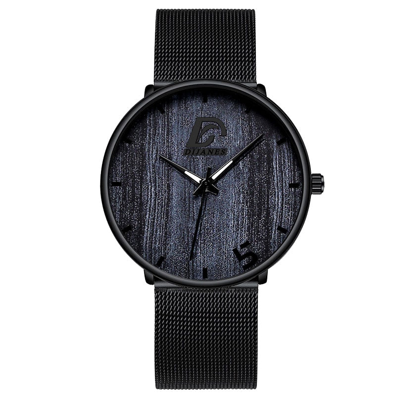 Reloj hombre Mens Fashion Ultra Dünne Minimalistischen Uhren Männer Business Edelstahl Mesh Gürtel Quarzuhr relogio masculino