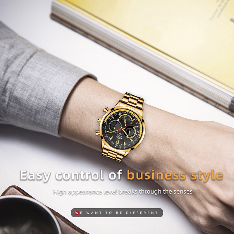 uhren herren 2022 mode Herren Uhren Luxus Edelstahl Quarz Armbanduhr Kalender Männer Sport Casual Silber Armband Leucht Uhr